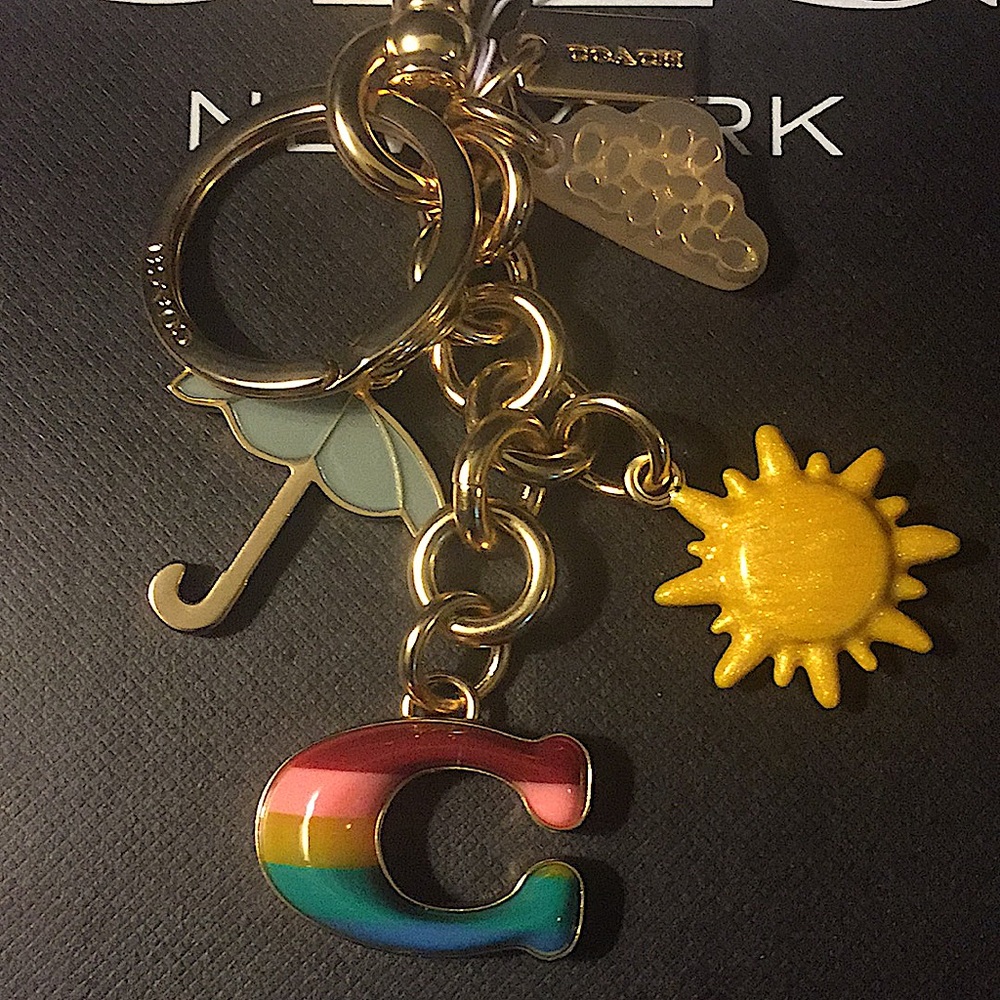COACH - RAINBOW MIXED CHARMS BAG CHARM / KEYCHAIN - Picture 3 of 11
